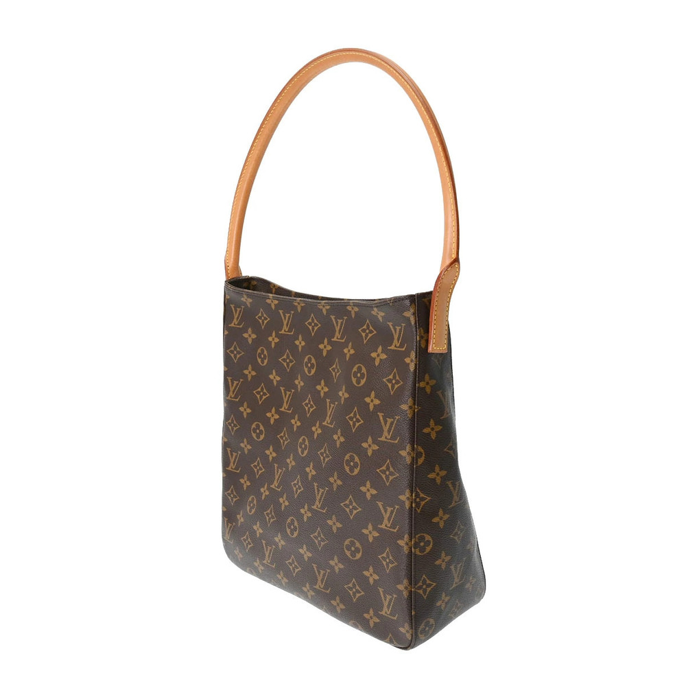 Louis Vuitton Hobo Bag Canvas Brown Monogram Looping
